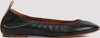 Lanvin Black Slip On Ballet Flats