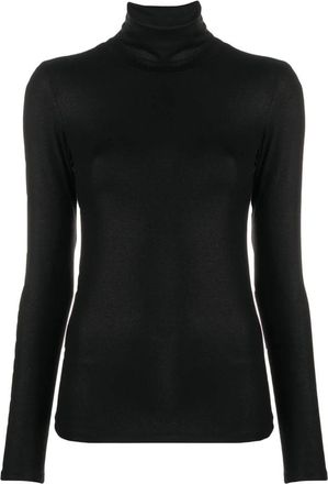 Majestic Filatures Elegante Truien Collectie - Dames - Coltruien - Zwart - S - Truien & Vesten