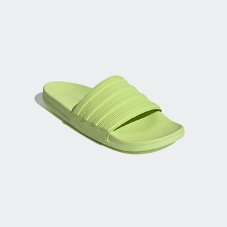 adidas Badesandale ADIDAS SPORTSWEAR COMFORT ADILETTE, Gr. 40,5, gr&uuml;n (pulse lime, pulse lime, pulse lime), Textil, Schuhe Badesandale, Badelatschen