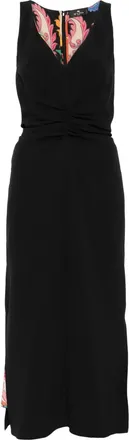Etro Abito midi con ruches - Nero