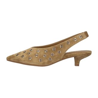 Notre-V Shd25055 3339Hl Slingback Pump - Dames - Schoenen - Bruin - Maat: 40 EU Linnen