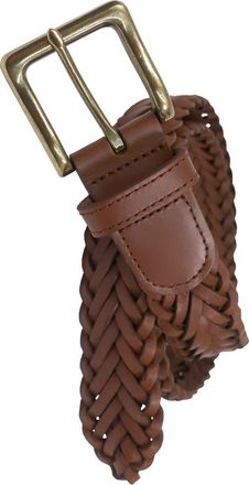 Brooks Brothers Natural Wax Pull Up Leather Belt in Medium Brown at Nordstrom, Size 32