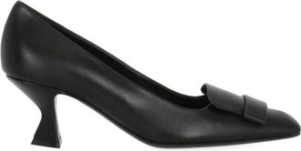 Sergio Rossi Schoenen, Dames, Zwart, 37 EU, Leer, Leren Pumps