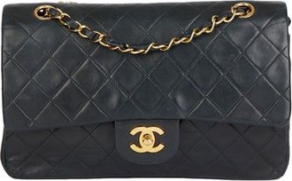 Chanel Vintage Lambskin Quilted Medium Double Flap Bag