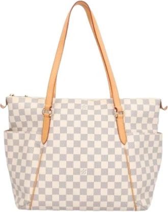 Louis Vuitton Pre-owned Totally MM Tote Bag - Dames - Vintage Shopper - Wit - ONE Size - Vintage