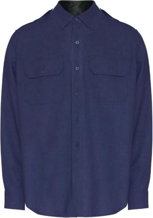 Maison Margiela Blauwe Overhemd Collectie - Heren - Casual Overhemden - Blauw - XL - Overhemden