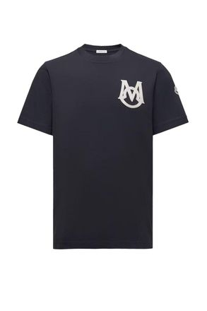 Moncler BRANDED COTTON T SHIRT Size: XXL, colour: NAVY