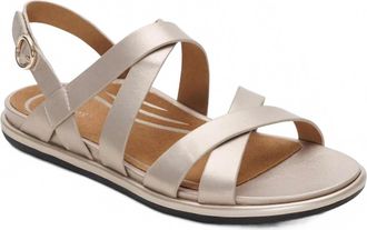 Aetrex Womens Piper Sandal In Champagne