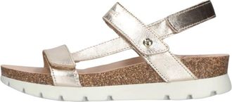 Panama Jack Gouden Plateau Sandaal Selma - Dames - Sandalen - Geel - 41 EU - Schoenen