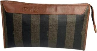 Fendi Pre-owned Clutches, female, Multicolor, Size: ONE SIZE Pre-owned Leather Clutch
