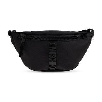 Moschino Belt Bags, male, Black, Size: ONE SIZE Cordura Nylon Fanny Pack