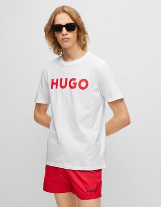 HUGO BOSS Mens HUGO Dulivio Mens T-Shirt NOS - White 100 - Size: 40