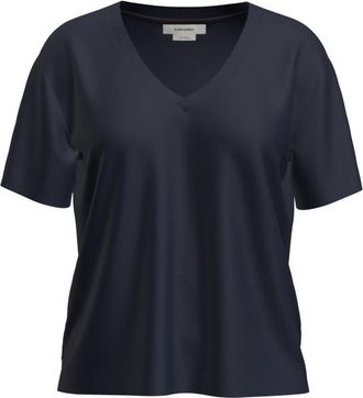 Icebreaker Merino 150 Tech Lite S/S Relaxed V-Neck Merinoshirt f&uuml;r Damen | blau
