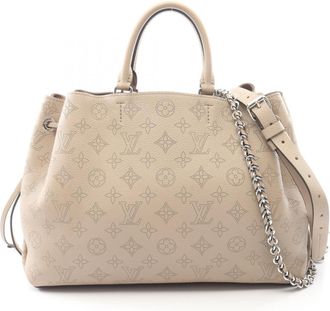 Louis Vuitton Beige Galle Mahina Leather Handbag Tote Bag (Pre-Owned)