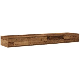 vidaXL Vidaxl - Cajones De Cama Con Caj&oacute;n Madera Vieja 140 X 36.5 X 16.5 Cm