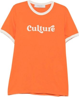 Golden Goose Camiseta ajustada - Tops - Hombre - Naranja - M
