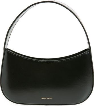 Mansur Gavriel Mini BonBon Leather Shoulder Bag in Black at Nordstrom