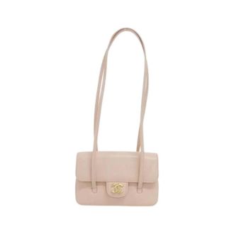 Chanel Pre-owned Vintage Schoudertas - Dames - Pre-owned - Roze - Maat: ONE Size Leer