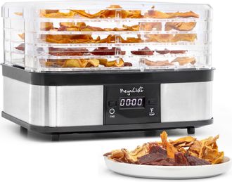 MegaChef 5 Tray Food Dehydrator with Timer and Temperature Control