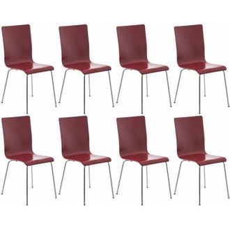 Clp Set 8 Sedie Visitatore pepe rosso