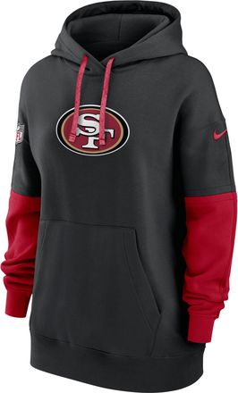 Nike San Francisco 49ers Sideline Essential Nike Womens NFL Pullover Hoodie in Black | 03FH048Y73-WEH
