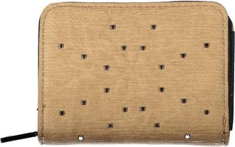 Desigual Womens Ziparound Wallet Beige Leather - Tan - One Size
