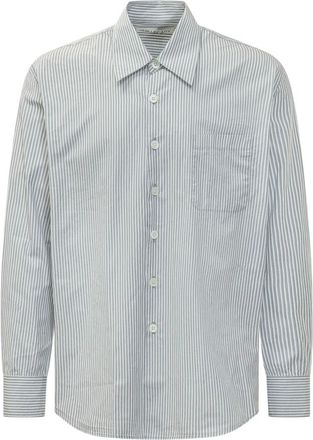 Our Legacy Above Shirt - Heren - Casual Overhemden - Blauw - M - Katoen - Overhemden
