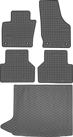 OEM Juego De Alfombrillas De Goma Para Coche Y Alfombrilla Para Maletero Para Audi Q3 I Suv (de Agosto De 2011 A Junio De 2018)