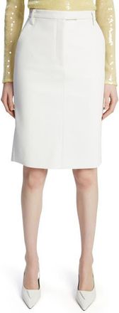 Bardot Phenix Faux Leather Pencil Skirt in Orchid White at Nordstrom, Size 6