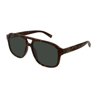 Gucci Sunglasses, male, Brown, Size: 57 MM Pilot Sunglasses