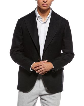 Brunello Cucinelli Linen & Wool-Blend Blazer