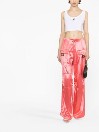 Fendi Viskose Roze Broek