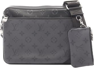 Louis Vuitton Borsa a tracolla Monogram Eclipse Trio Messenger 2021-2025 - Nero