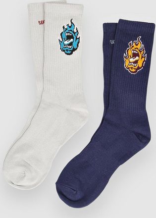 Santa Cruz Screaming Mini Flame 2 Pk Calze fantasia
