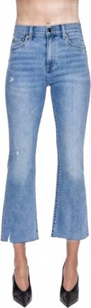 Pistola Denim Lennon High Rise Crop Boot Cut Jeans In Blue