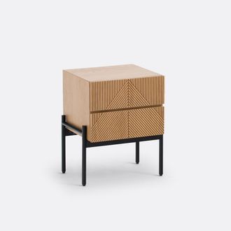 La Redoute Interieurs Nachtkastje 2 lades, Lodge