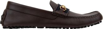 Gucci Clove Loafers - Heren - Loafers - Bruin - 41 EU - Leer - Schoenen
