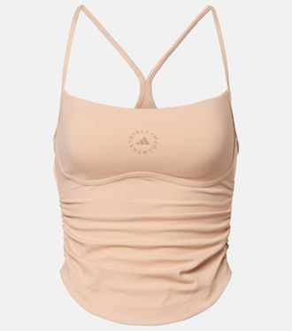 adidas by Stella McCartney Tank top fruncido con logo