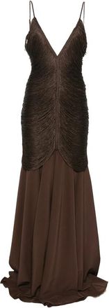 Bless Nostalgia V-neck Maxi Dress