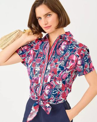 Lilly Pulitzer Blakey Button Down Tie Shirt