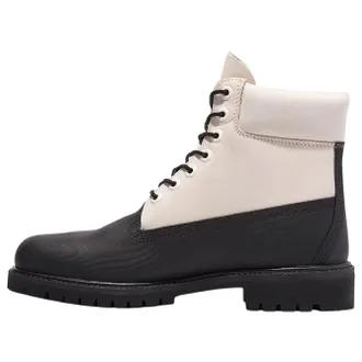 Timberland 6 Inch Ski School Premium Waterproof Boot Black Helcor Leather White TB0A5YQW015
