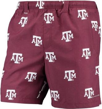 Columbia Mens Columbia Maroon Texas A&M Aggies PFG Backcast II Omni-Shade Hybrid Shorts at Nordstrom, Size Medium
