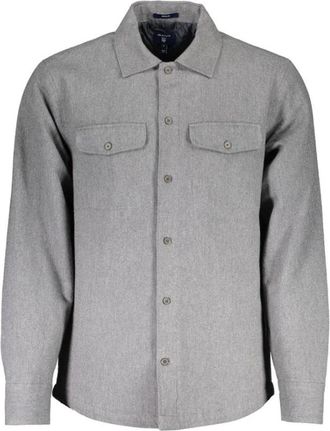 GANT Elegant Grijs Katoenen Overhemd voor Heren - Heren - Casual Overhemden - Grijs - S - Katoen - Overhemden