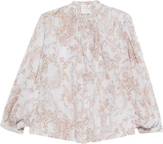 Forte_Forte Floral-detail Long-sleeve Shirt