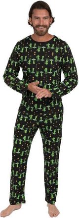 Leveret Mens Loose Fit Cotton Matching Family Pajamas, Fun & Character Themes in Alien at Nordstrom, Size Xx-Large