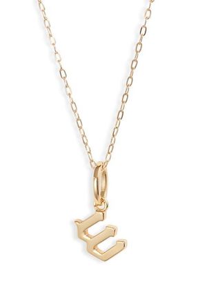 Miranda Frye Sophie Customized Initial Pendant Necklace in Gold - W at Nordstrom