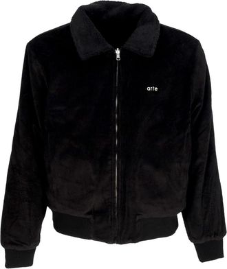 Arte Omkeerbare Sherpa Jas Zwart - Heren - Bomber jackets - Zwart - XL - Katoen - Jassen