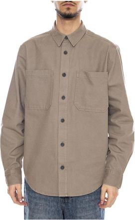 Only & Sons Onsalp Canvas Overshirt - Heren - Casual Overhemden - Grijs - L - Overhemden