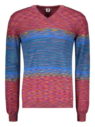 Missoni jacquard knitted jumper - Red
