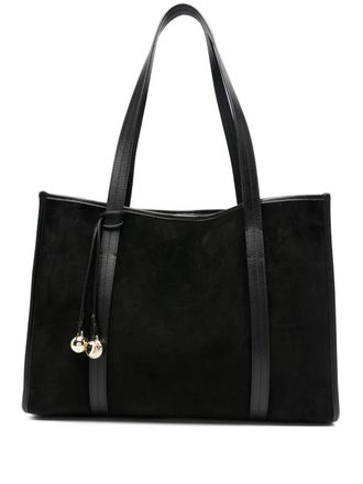 Sandro suede tote bag - Black